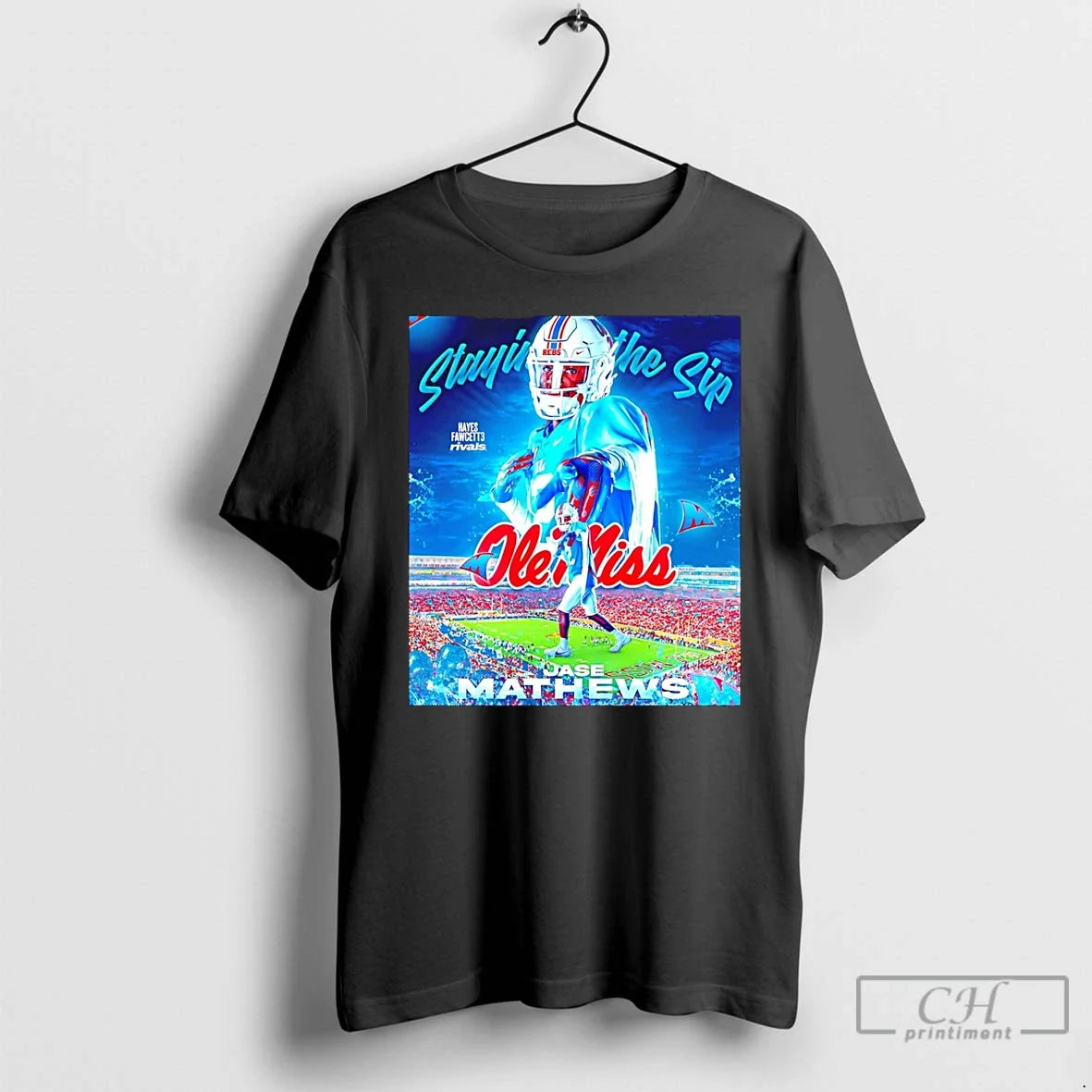 Classic Jase Mathews Ole Miss Staying Ship Hayes - Adult & Kids T-Shirts, Sweatshirts & Hoodies apparel design preview 1