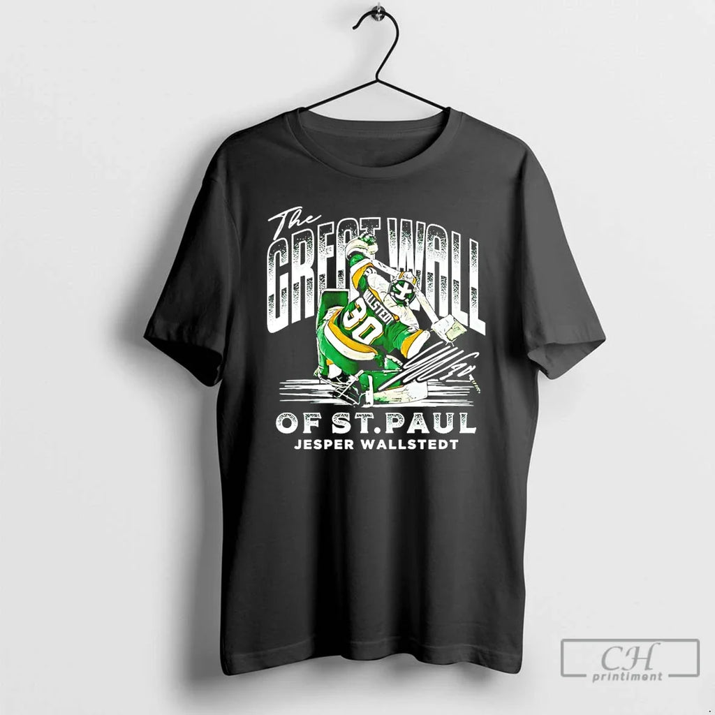 Classic Jesper Wallstedt Minnesota Great Wall St Paul - Adult & Kids T-Shirts, Sweatshirts & Hoodies apparel design preview 1