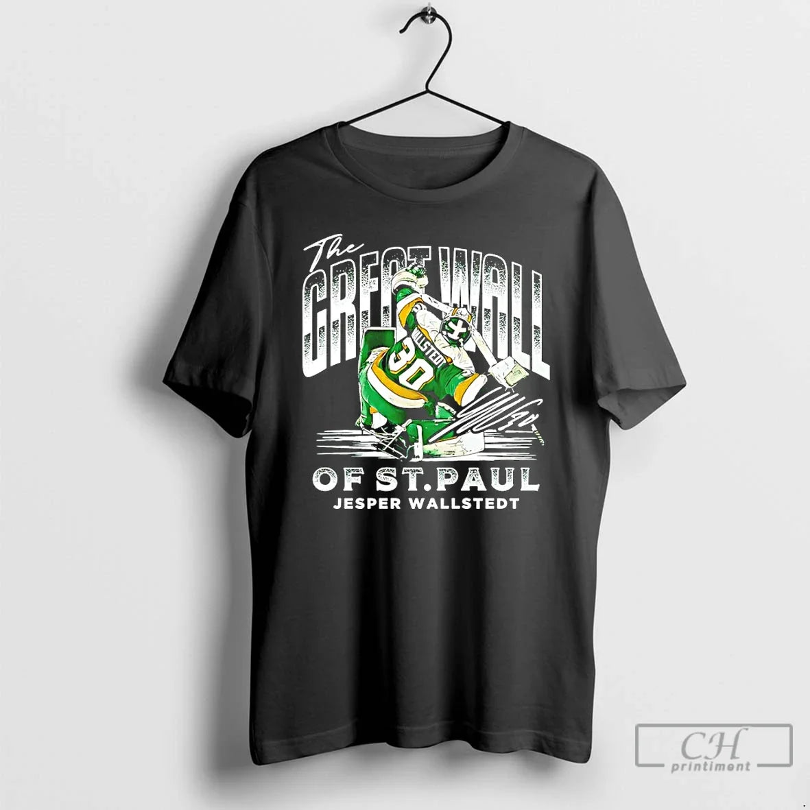 Classic Jesper Wallstedt Minnesota Great Wall St Paul - Adult & Kids T-Shirts, Sweatshirts & Hoodies apparel design preview 1