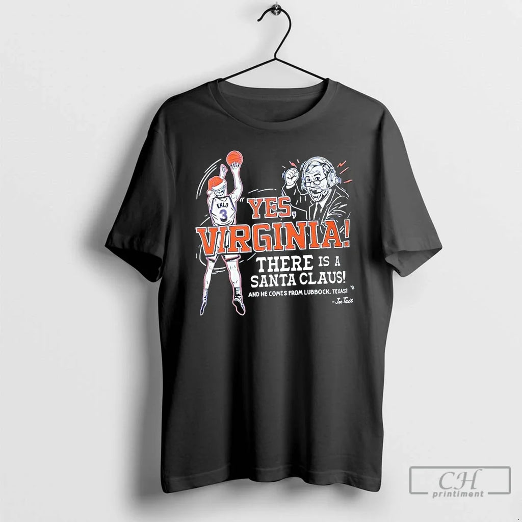 Classic Joe Tait Yes Virginia There Is Santa Claus - Adult & Kids T-Shirts, Sweatshirts & Hoodies apparel design preview 1