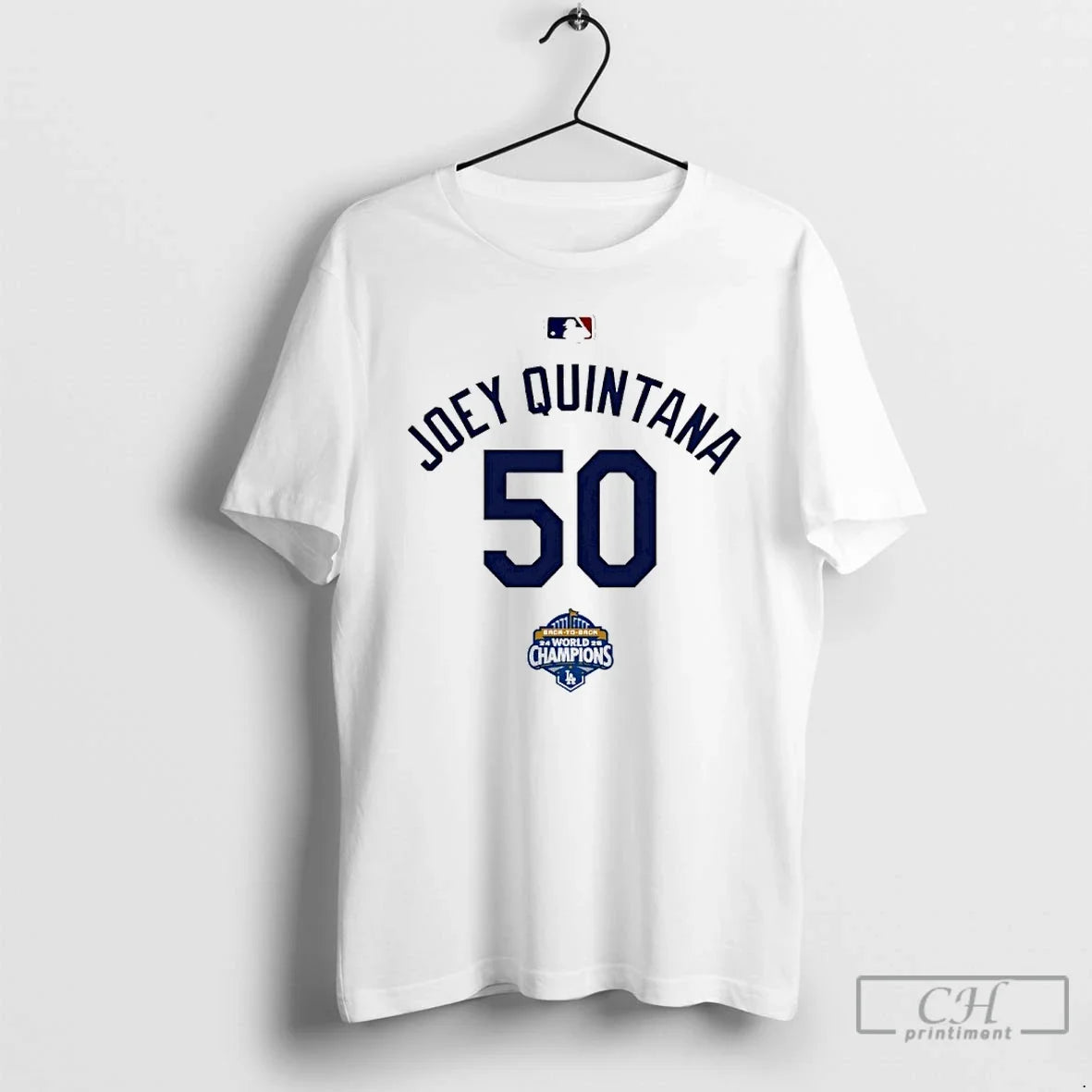 Classic Joey Quintana 50 Back Champs World Champions - Adult & Kids T-Shirts, Sweatshirts & Hoodies apparel design preview 1