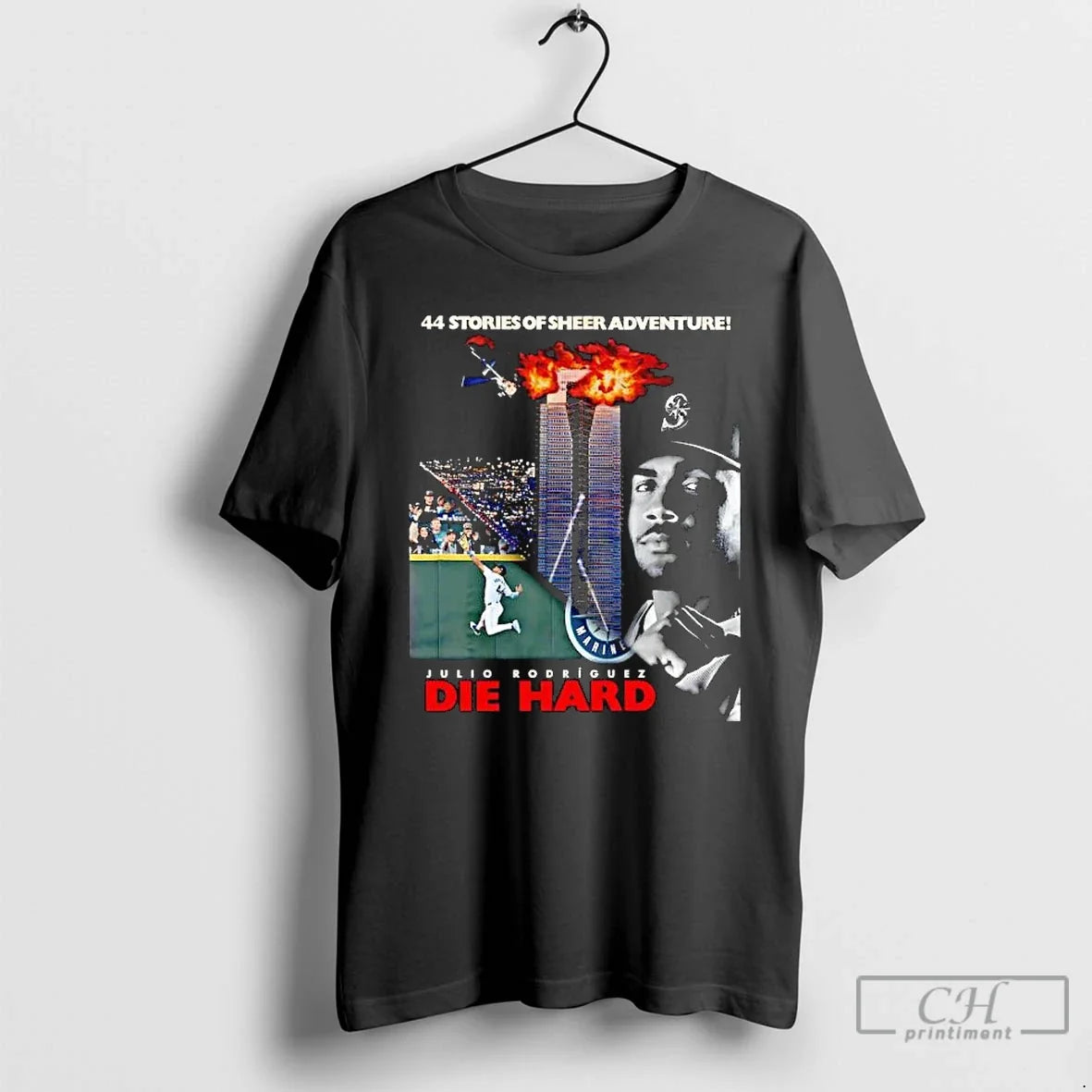 Classic Julio Rodriguez Die Hard 44 Stories Sheer - Adult & Kids T-Shirts, Sweatshirts & Hoodies apparel design preview 1