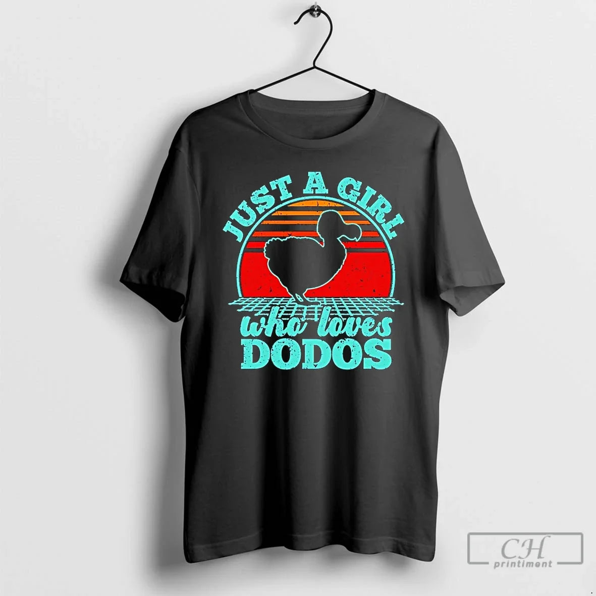 Classic Just Girl Who Loves Dodos Sunset - Adult & Kids T-Shirts, Sweatshirts & Hoodies apparel design preview 1