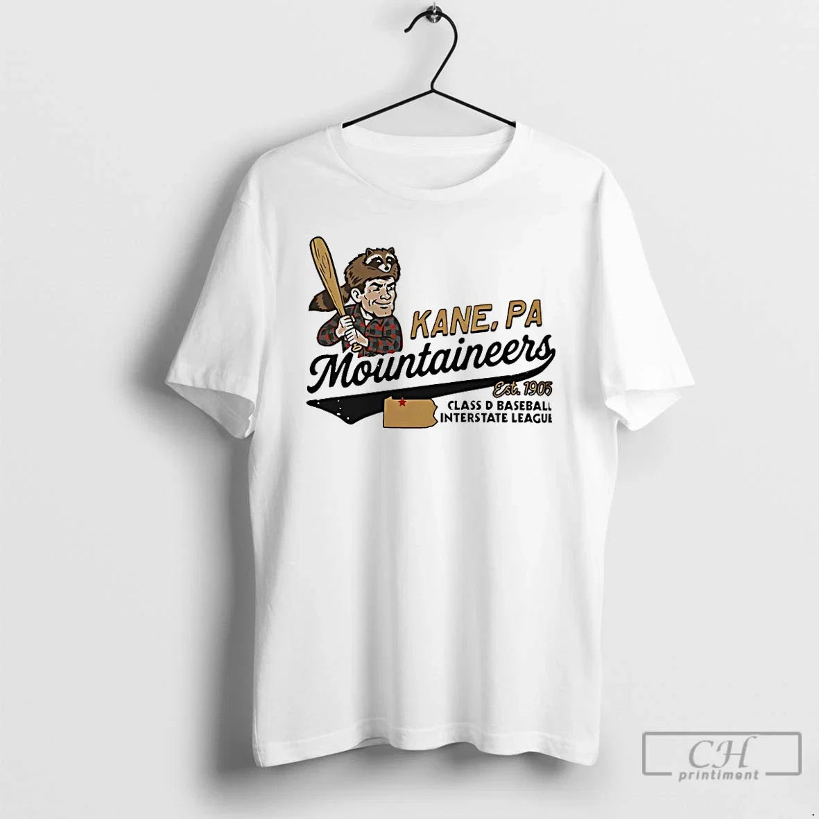 Classic Kane Mountaineers Baseball Est 1905 - Adult & Kids T-Shirts, Sweatshirts & Hoodies apparel design preview 1