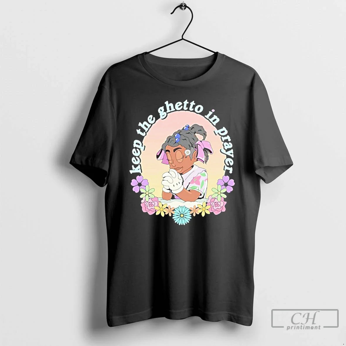 Classic Keep The Ghetto In Prayer - Adult & Kids T-Shirts, Sweatshirts & Hoodies apparel design preview 1