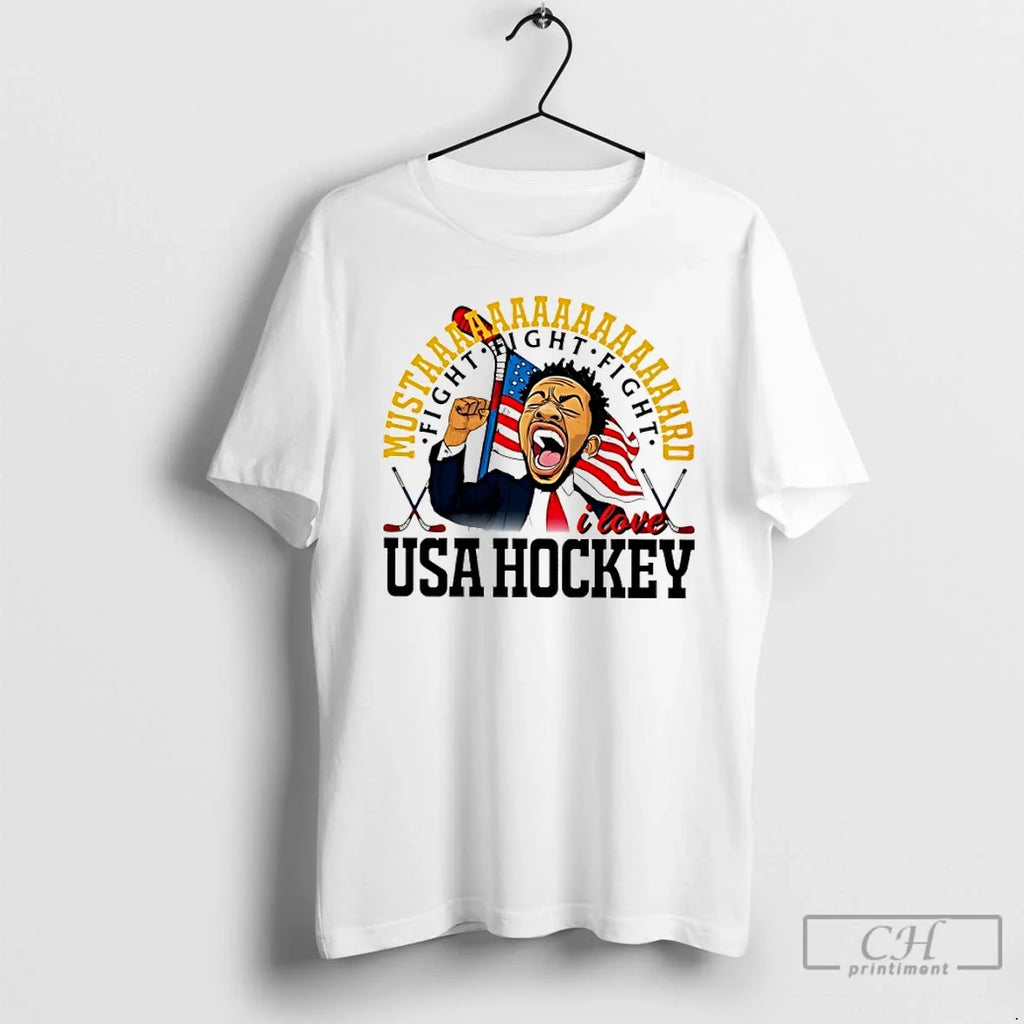 Classic Kendrick Mustard Fight I Love Usa Hockey 2026 - Adult & Kids T-Shirts, Sweatshirts & Hoodies apparel design preview 1
