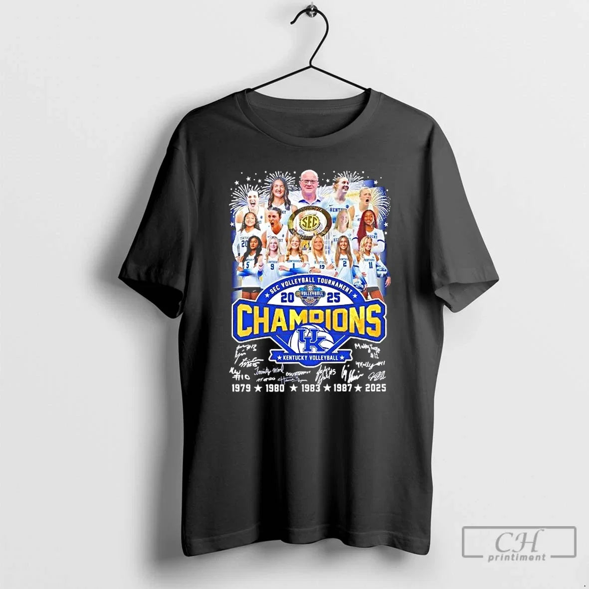 Classic Kentucky Wildcats 2025 Sec 5x Volleyball - Adult & Kids T-Shirts, Sweatshirts & Hoodies apparel design preview 1