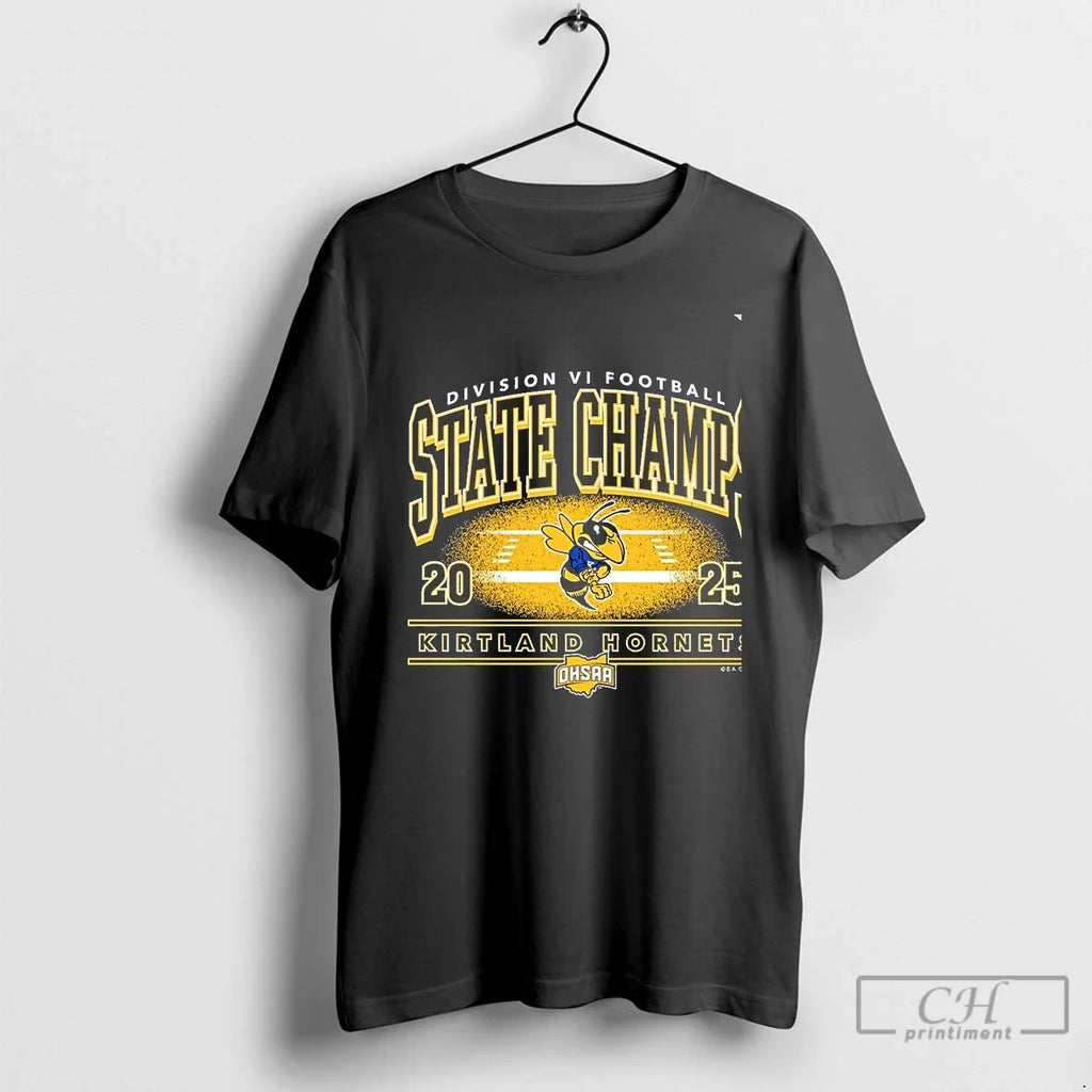 Classic Kirtland Hornets 2025 Football D6 State - Adult & Kids T-Shirts, Sweatshirts & Hoodies apparel design preview 1