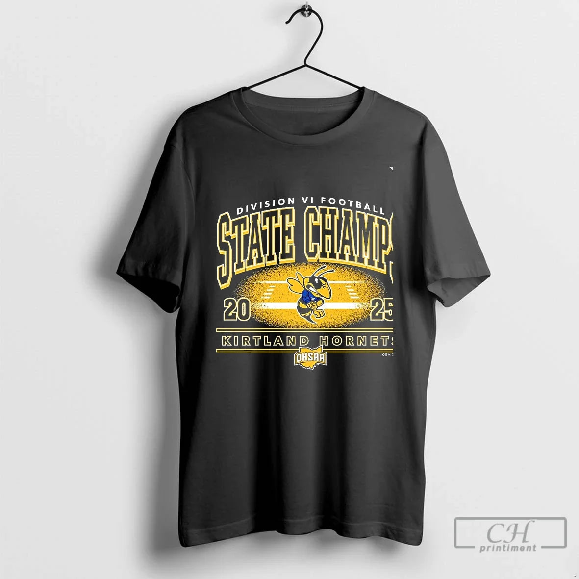 Classic Kirtland Hornets 2025 Football D6 State - Adult & Kids T-Shirts, Sweatshirts & Hoodies apparel design preview 1