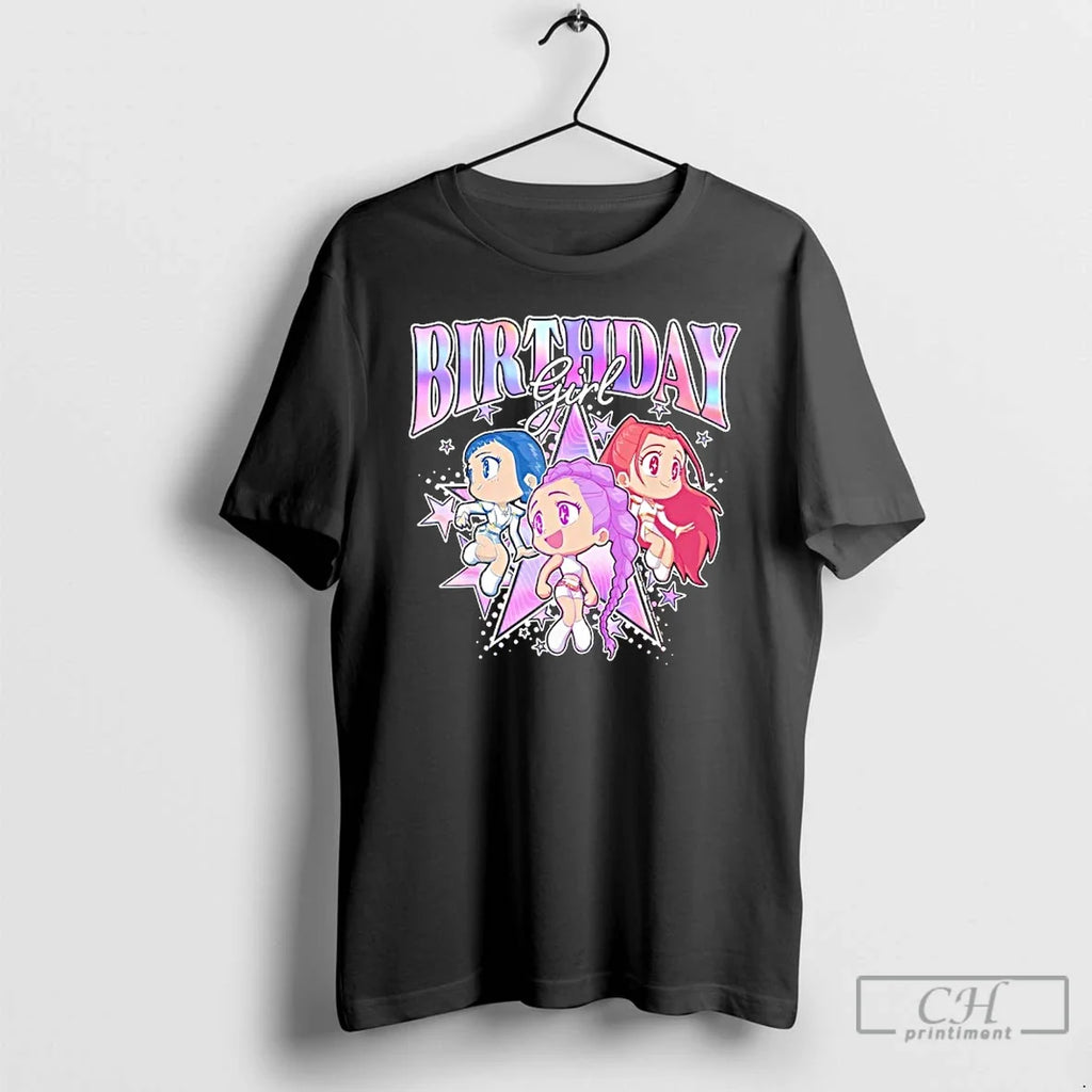 Classic Kpop Demon Hunters Girl Adorable Chibi Group - Adult & Kids T-Shirts, Sweatshirts & Hoodies apparel design preview 1