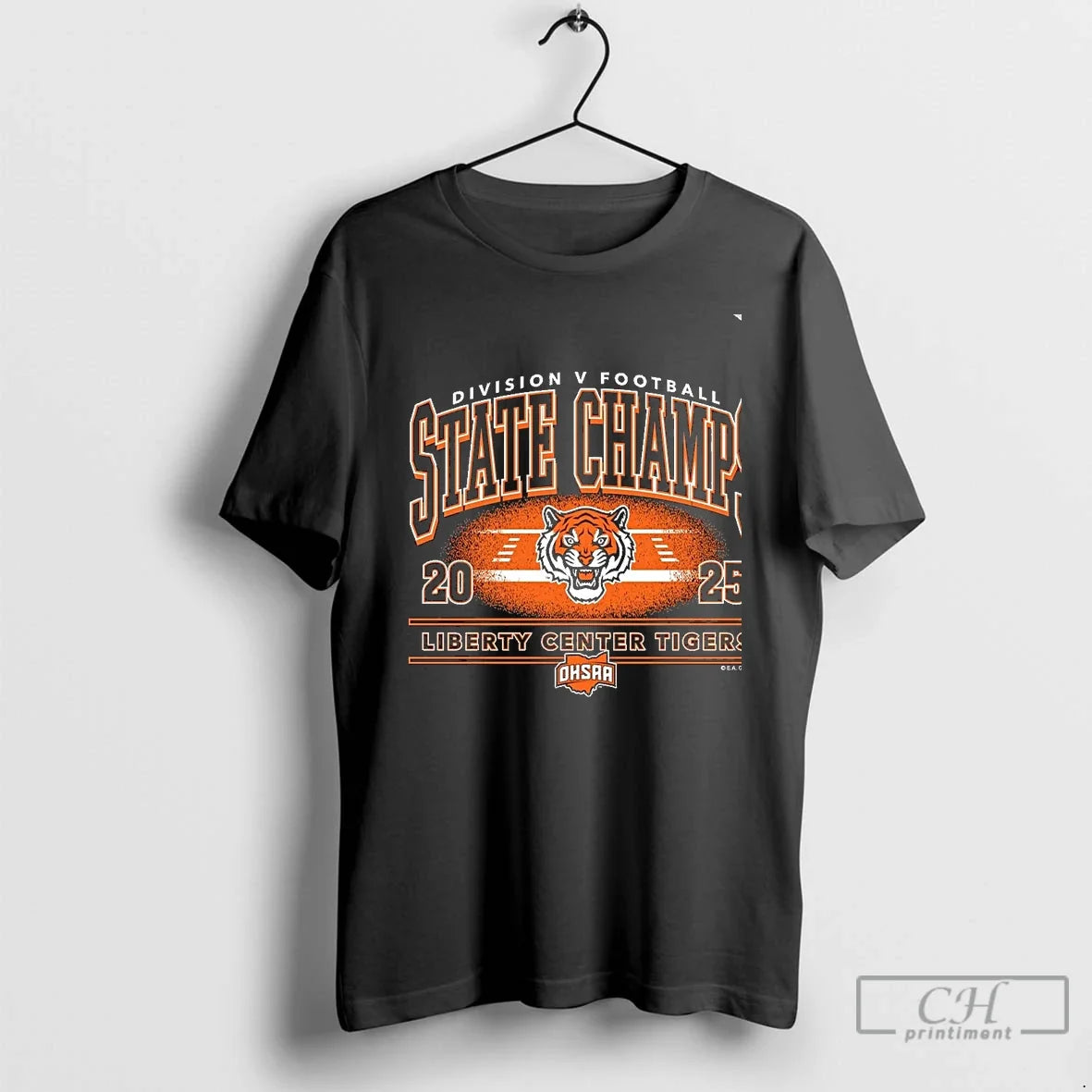 Classic Liberty Center Tigers 2025 Football D5 State - Adult & Kids T-Shirts, Sweatshirts & Hoodies apparel design preview 1