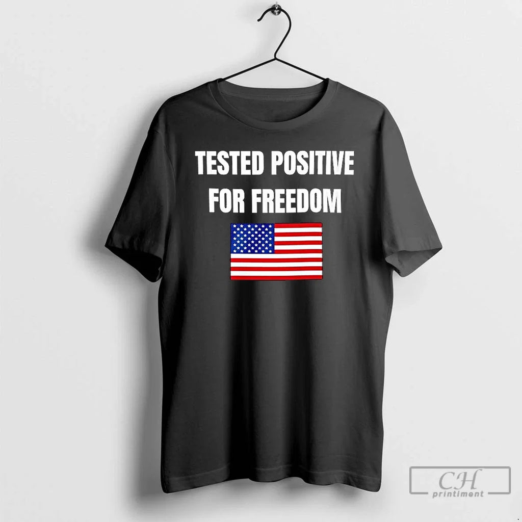 Classic Lisasmiths Tested Positive Freedom Flag - Adult & Kids T-Shirts, Sweatshirts & Hoodies apparel design preview 1