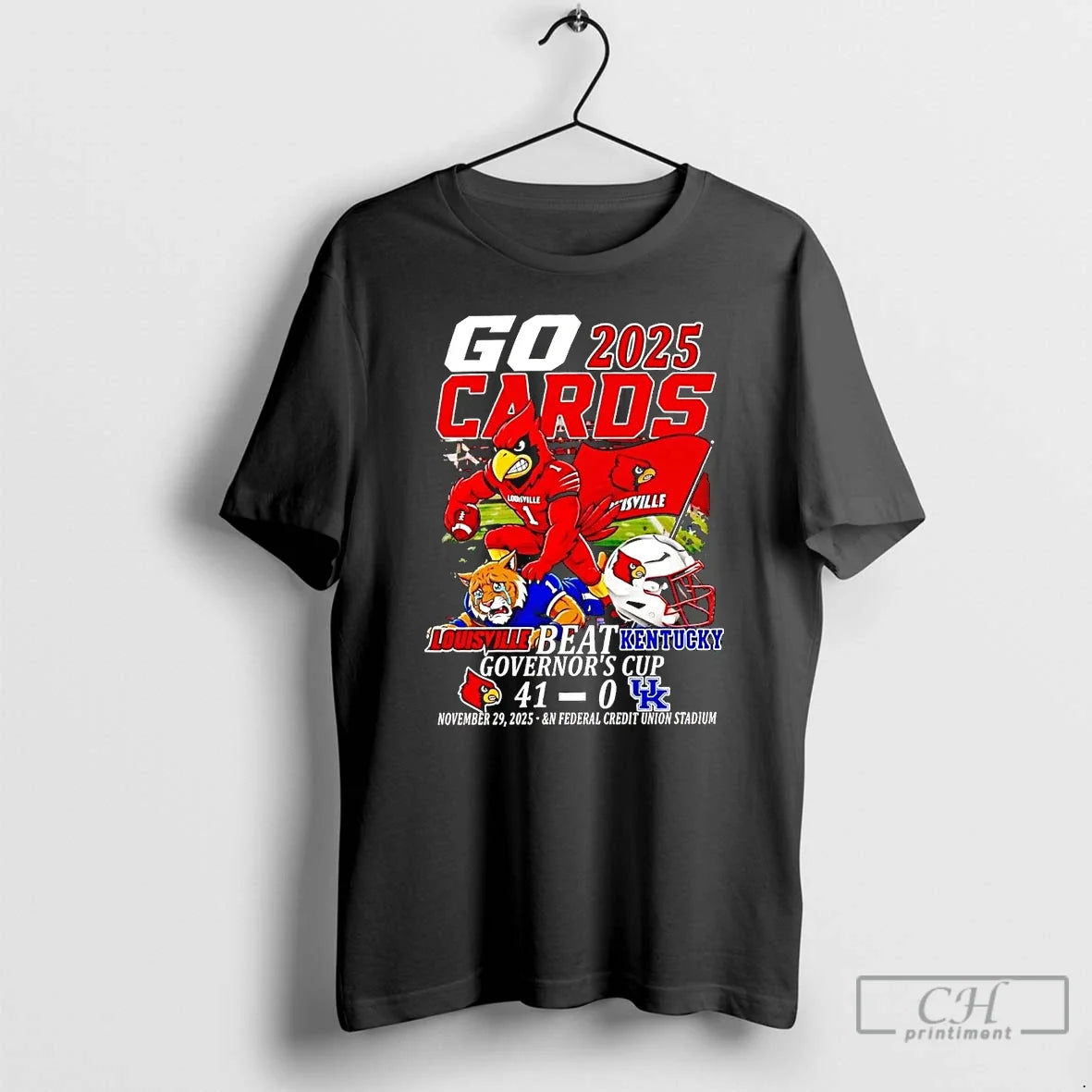 Classic Louisville Beat Kentucky 2025 Go Cards - Adult & Kids T-Shirts, Sweatshirts & Hoodies apparel design preview 1