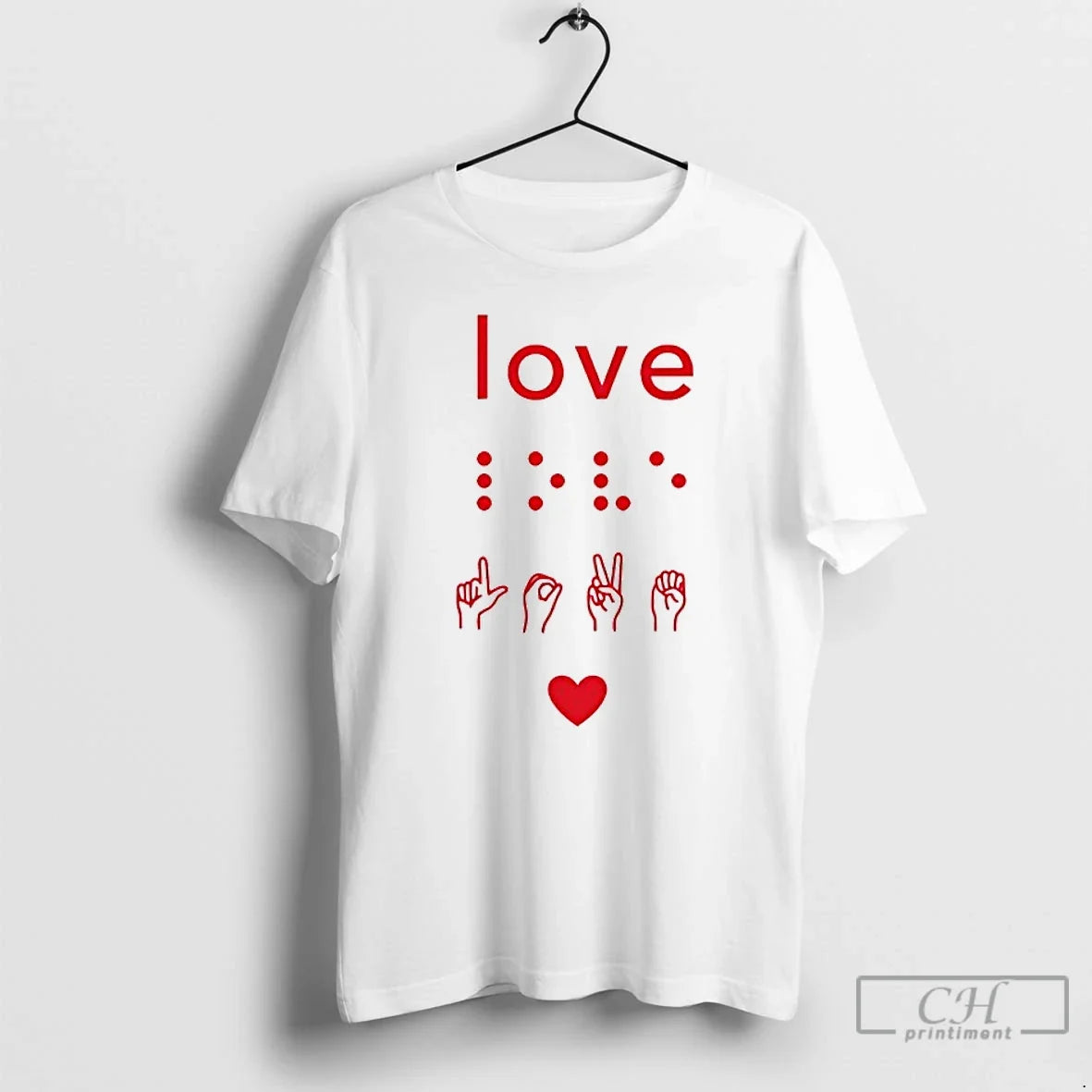 Classic Love Hand Language - Adult & Kids T-Shirts, Sweatshirts & Hoodies apparel design preview 1