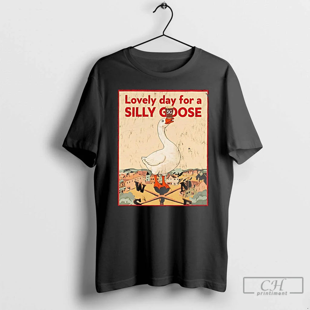 Classic Lovely Day For A Irish Silly Goose - Adult & Kids T-Shirts, Sweatshirts & Hoodies apparel design preview 1