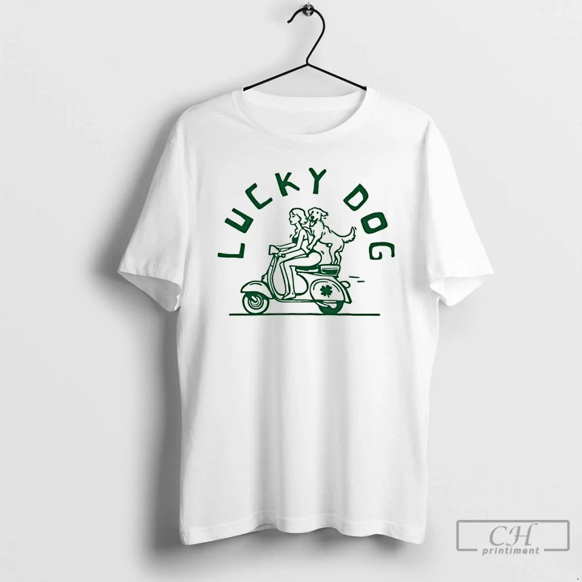 Classic Lucky Dog Happy St Patricks Day - Adult & Kids T-Shirts, Sweatshirts & Hoodies apparel design preview 1