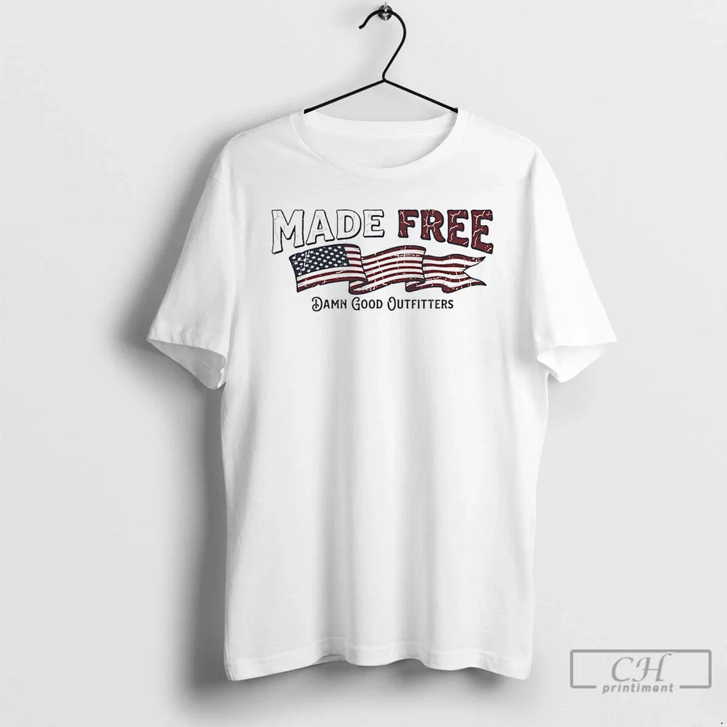 Classic Made Free Usa Flag Damn Good Outfitters - Adult & Kids T-Shirts, Sweatshirts & Hoodies apparel design preview 1