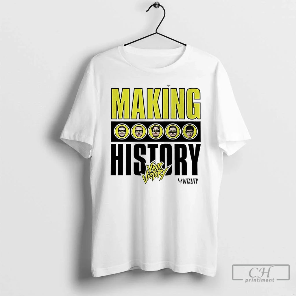 Classic Making History Vfor Victory King Mr Kool Goat - Adult & Kids T-Shirts, Sweatshirts & Hoodies apparel design preview 1