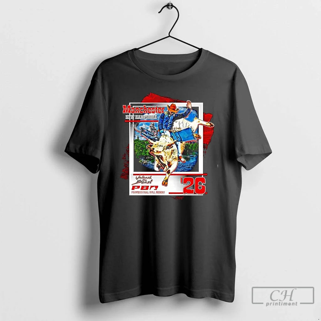 Classic Manchester Utb Tour City New Hampshire Pbr 26 - Adult & Kids T-Shirts, Sweatshirts & Hoodies apparel design preview 1