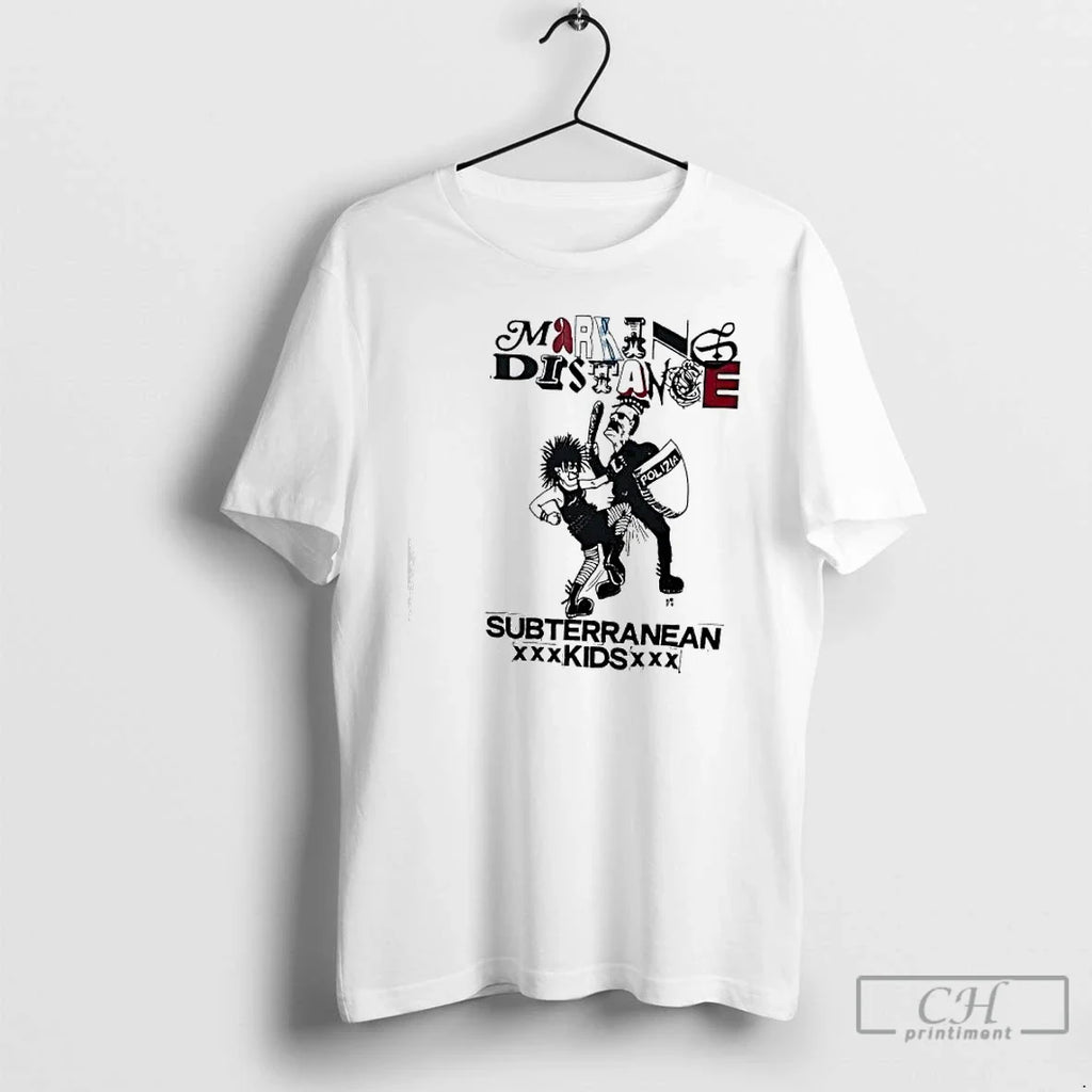 Classic Marking Distance Polizia Subterranean - Adult & Kids T-Shirts, Sweatshirts & Hoodies apparel design preview 1