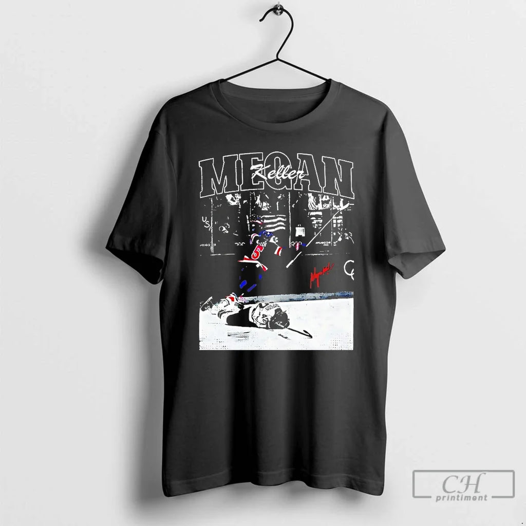 Classic Megan Keller Usa Champion Hockey Vintage - Adult & Kids T-Shirts, Sweatshirts & Hoodies apparel design preview 1