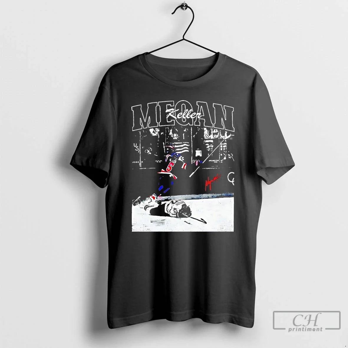 Classic Megan Keller Usa Champion Hockey Vintage - Adult & Kids T-Shirts, Sweatshirts & Hoodies apparel design preview 1