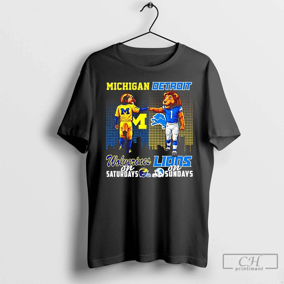 Classic Michigan Wolverines Saturdays Vs Detroit - Adult & Kids T-Shirts, Sweatshirts & Hoodies apparel design preview 1