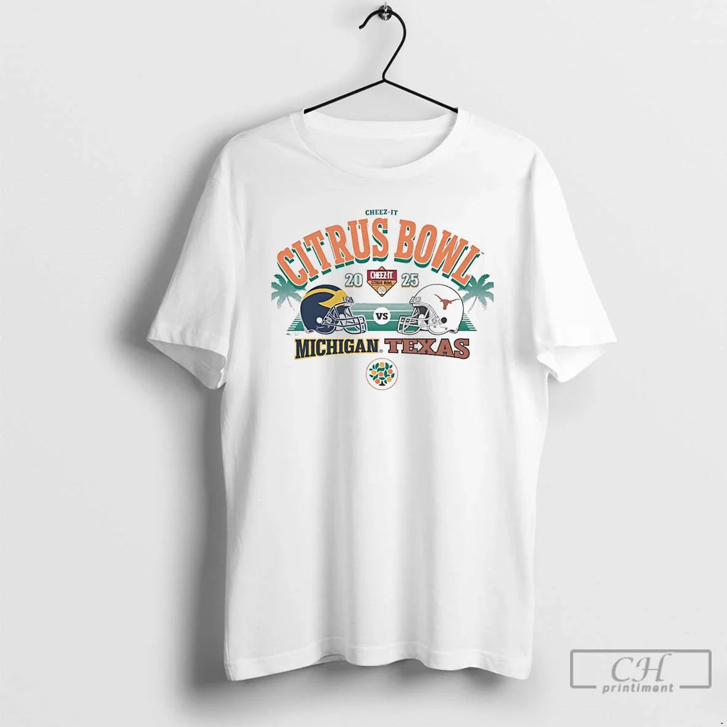 Classic Michigan Wolverines Vs Texas Longhorns 2025 - Adult & Kids T-Shirts, Sweatshirts & Hoodies apparel design preview 1