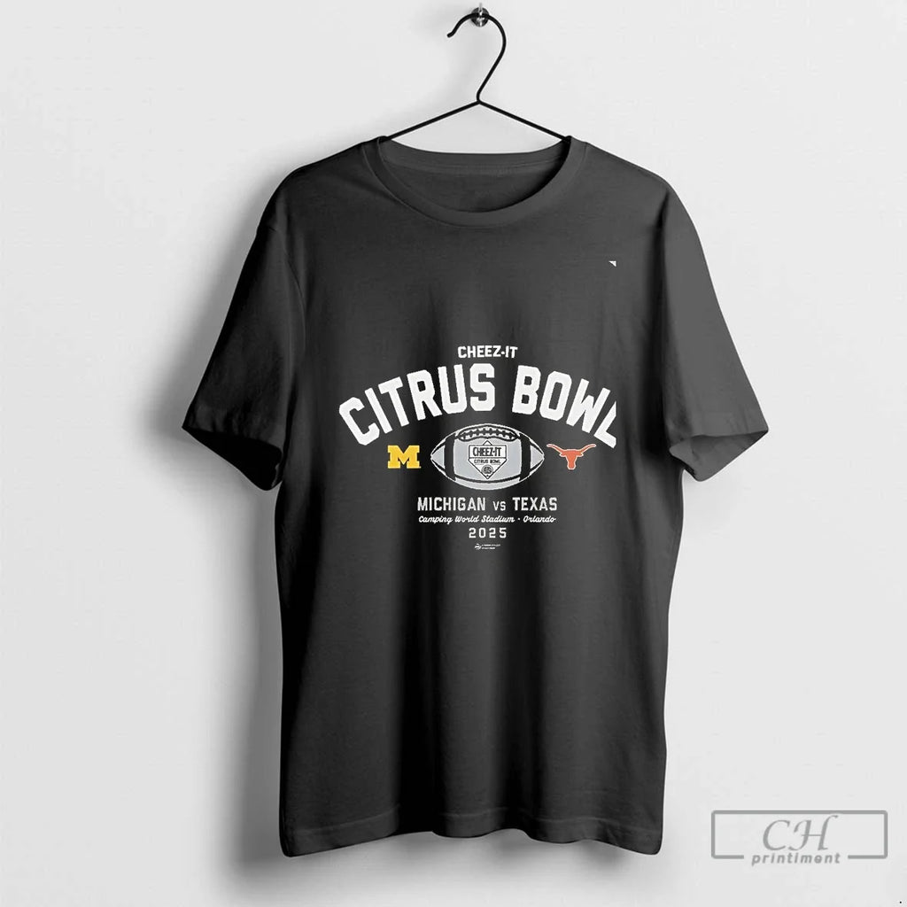Classic Michigan Wolverines Vs Texas Longhorns 2025 - Adult & Kids T-Shirts, Sweatshirts & Hoodies apparel design preview 1