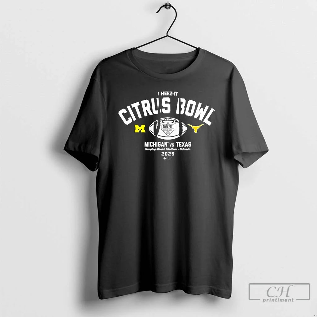 Classic Michigan Vs Texas Orlando 2025 Cheez Citrus - Adult & Kids T-Shirts, Sweatshirts & Hoodies apparel design preview 1