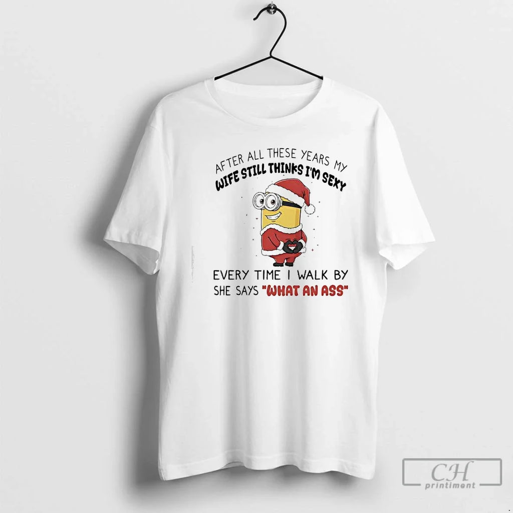 Classic Minion After All These Years My Wife Still - Adult & Kids T-Shirts, Sweatshirts & Hoodies apparel design preview 1