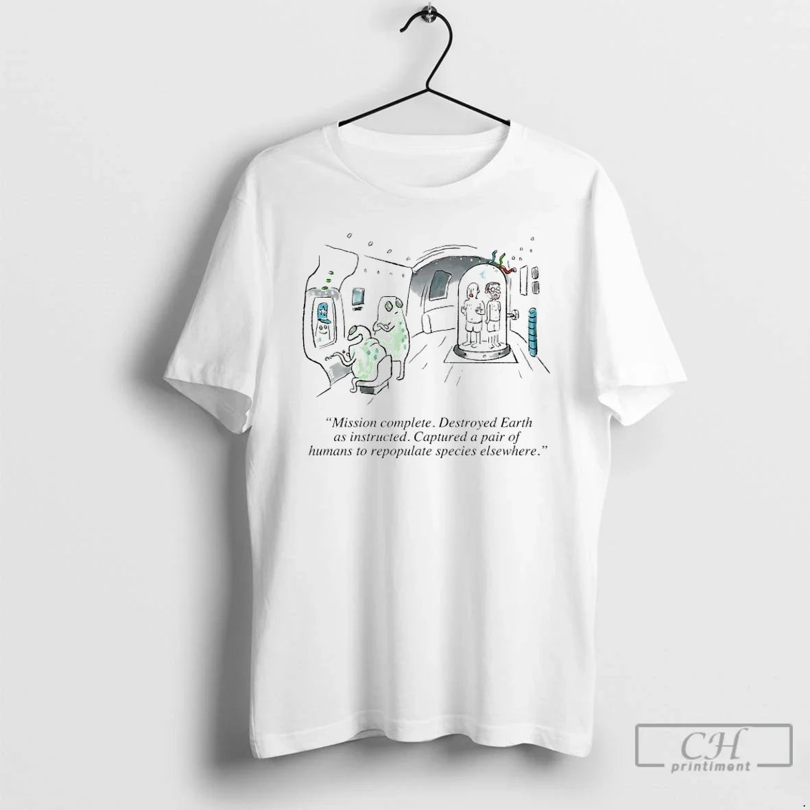 Classic Mission Complete Destroyed Earth As - Adult & Kids T-Shirts, Sweatshirts & Hoodies apparel design preview 1