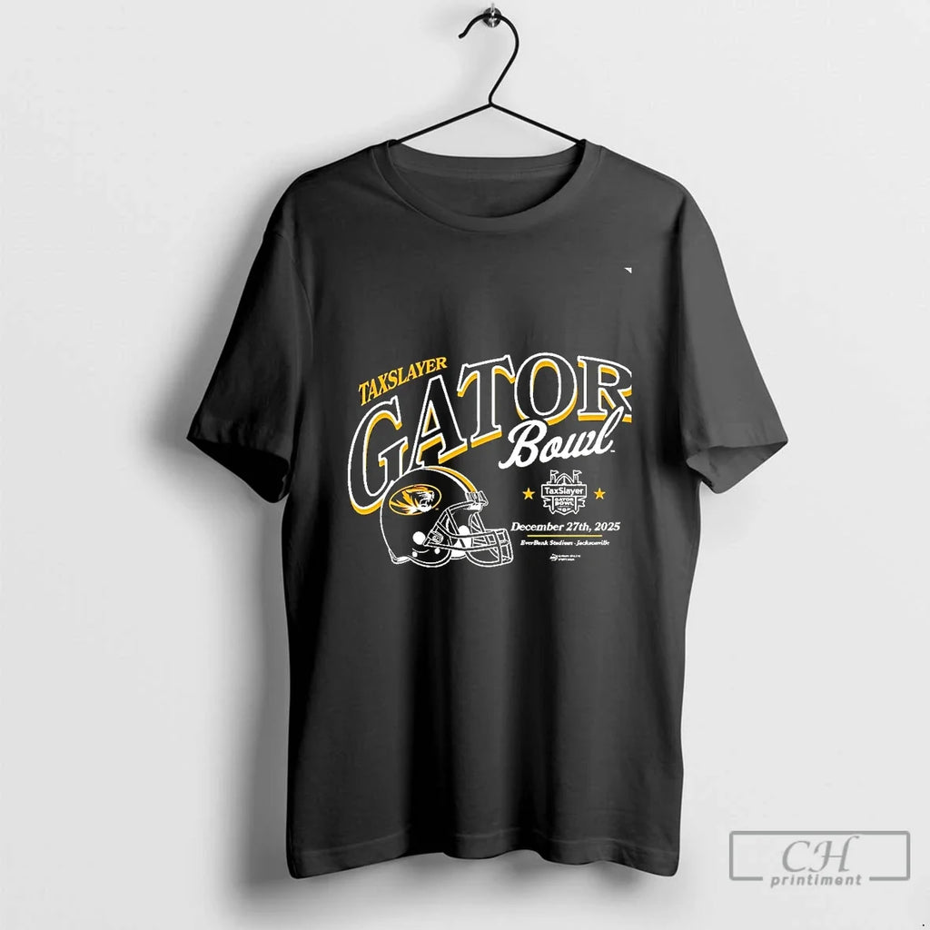 Classic Missouri Tigers 2025 Taxslayer Gator Bowl - Adult & Kids T-Shirts, Sweatshirts & Hoodies apparel design preview 1