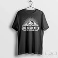 Classic Mountain God Is Greater Than Highs Lows - Adult & Kids T-Shirts, Sweatshirts & Hoodies apparel design preview 1