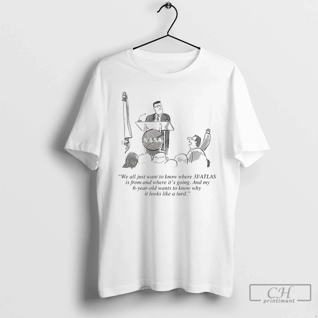 Classic Nasa We All Just Want Know Where 3i Atlas Is - Adult & Kids T-Shirts, Sweatshirts & Hoodies apparel design preview 1