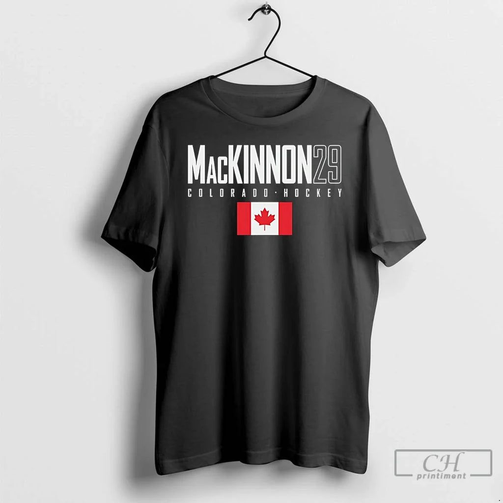 Classic Nathan Mackinnon Colorado Canada Elite Number - Adult & Kids T-Shirts, Sweatshirts & Hoodies apparel design preview 1