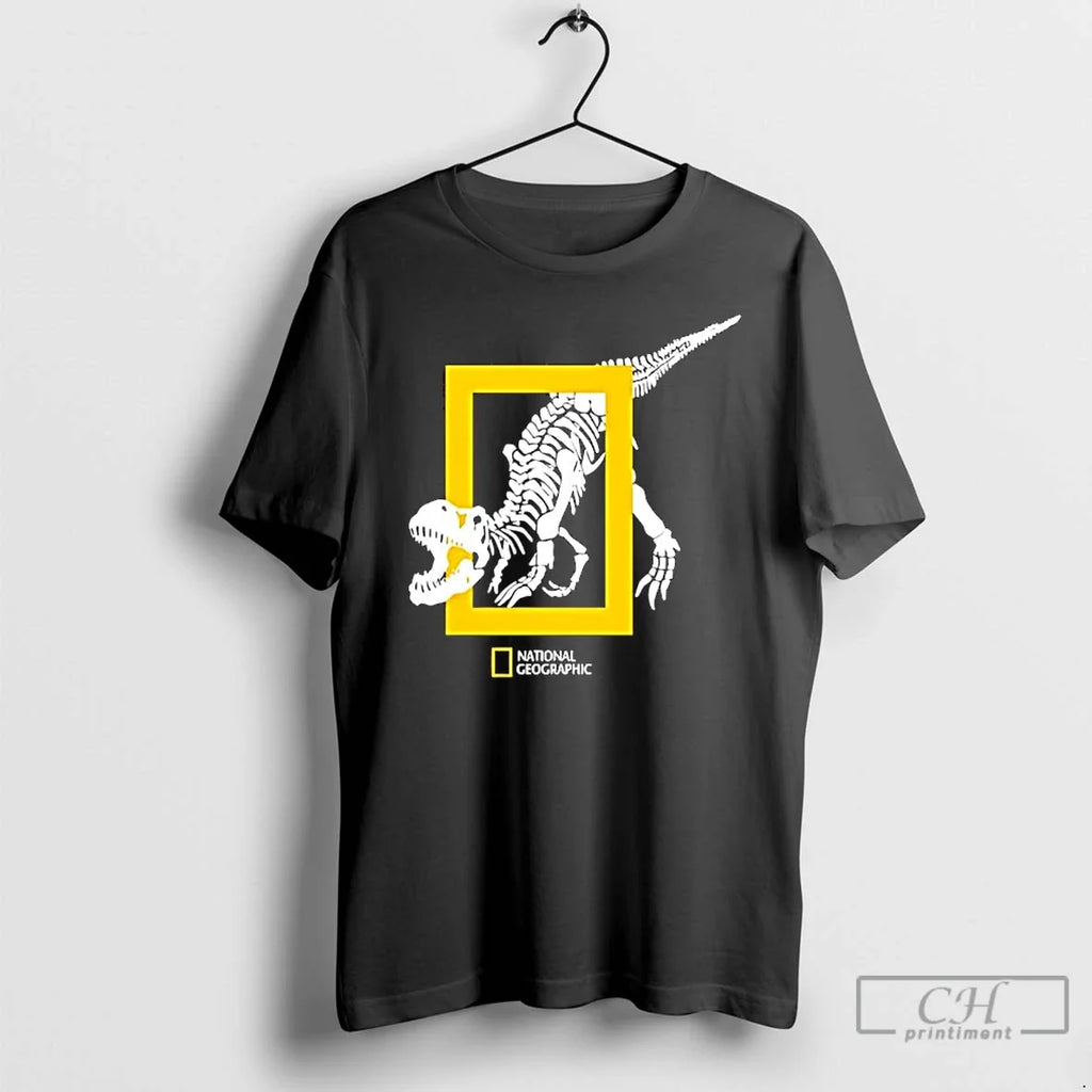 Classic National Geographic Dinosaur Skeleton - Adult & Kids T-Shirts, Sweatshirts & Hoodies apparel design preview 1