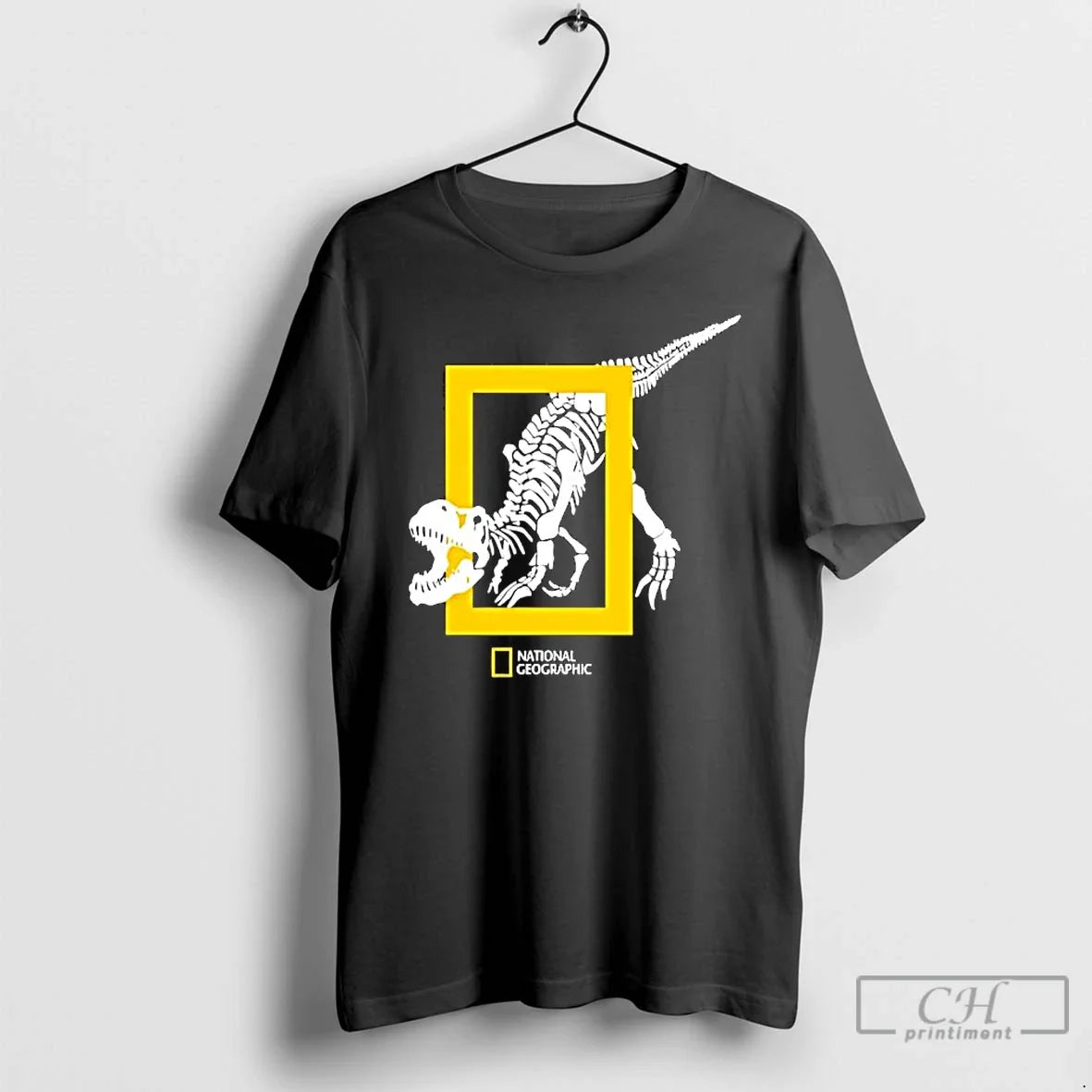 Classic National Geographic Dinosaur Skeleton - Adult & Kids T-Shirts, Sweatshirts & Hoodies apparel design preview 1