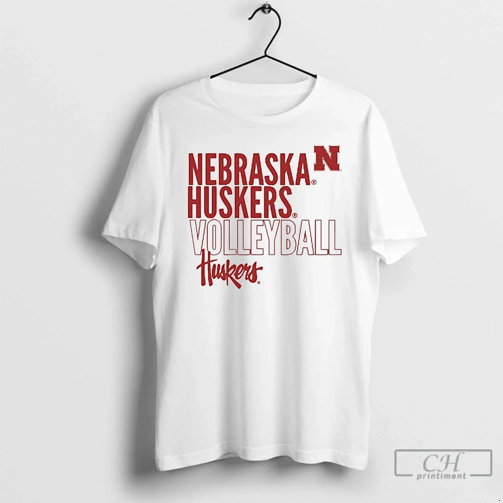 Classic Nebraska Cornhuskers Volleyball - Adult & Kids T-Shirts, Sweatshirts & Hoodies apparel design preview 1
