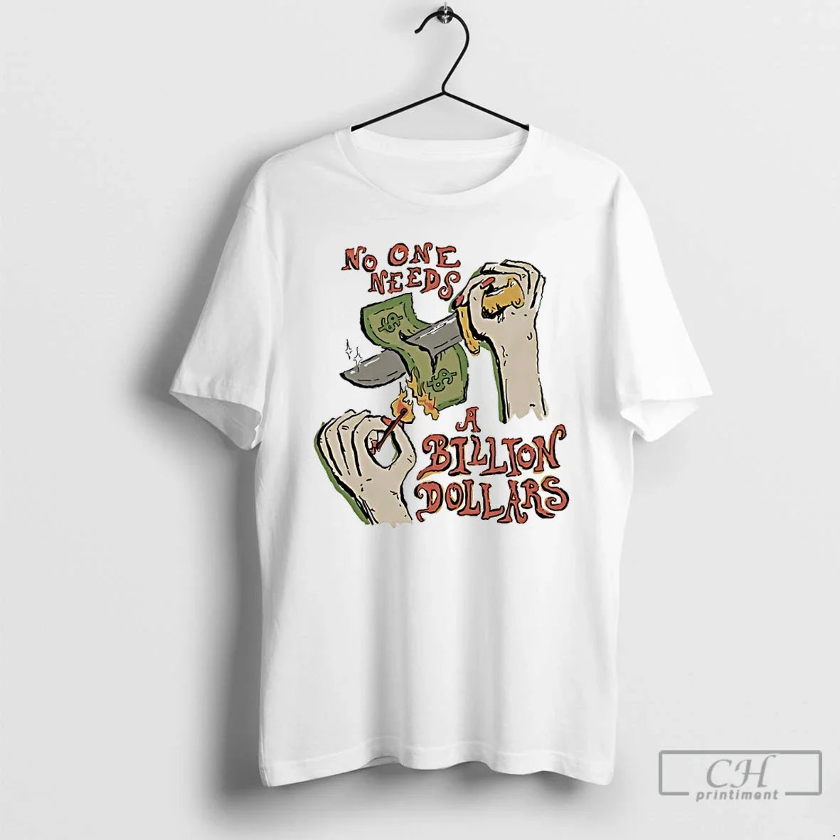 Classic No One Needs Billion Dollars - Adult & Kids T-Shirts, Sweatshirts & Hoodies apparel design preview 1