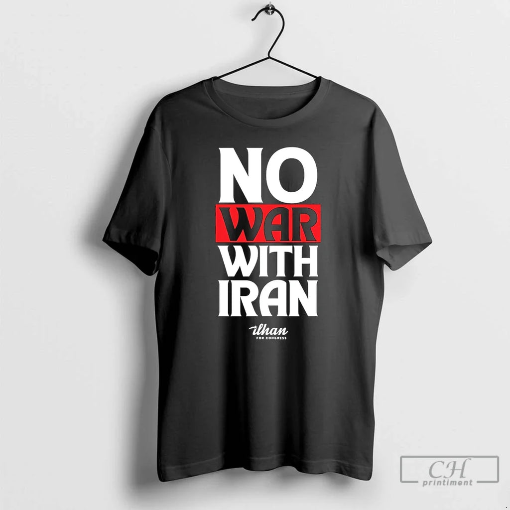 Classic No War With Iran - Adult & Kids T-Shirts, Sweatshirts & Hoodies apparel design preview 1
