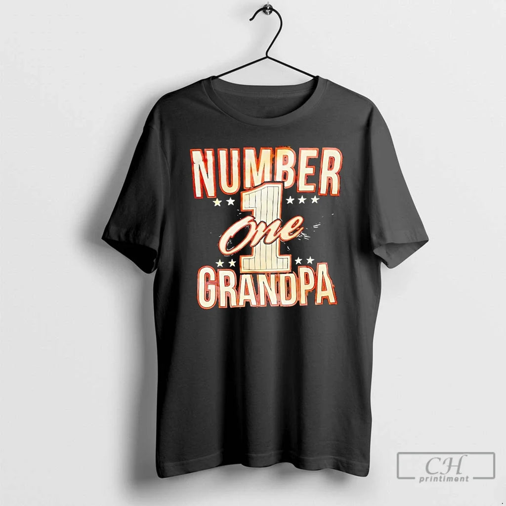 Classic Number One Grandpa - Adult & Kids T-Shirts, Sweatshirts & Hoodies apparel design preview 1