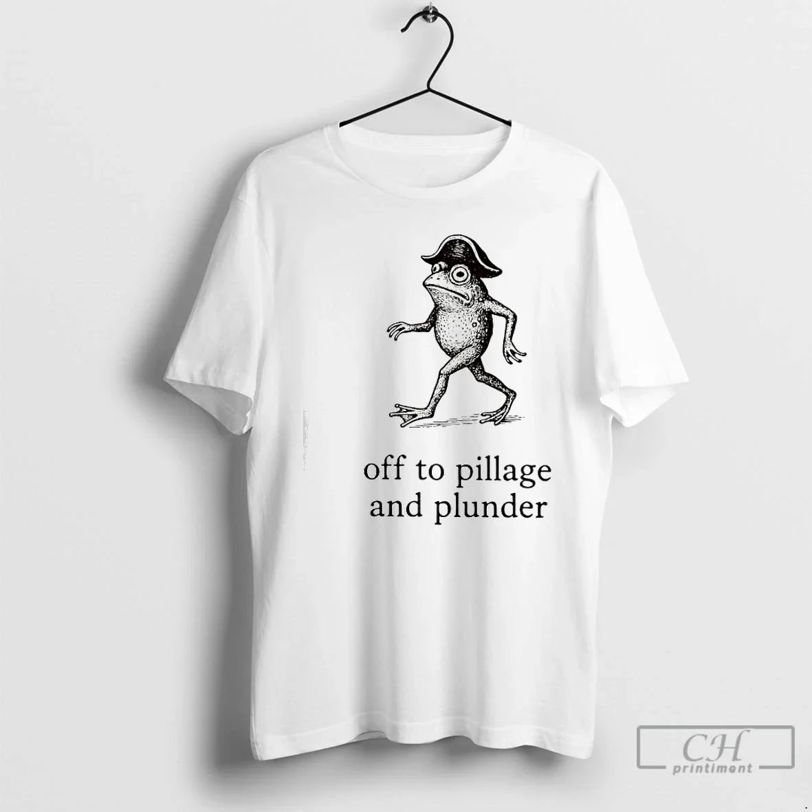 Classic Off Pillage Plunder Pirate Frog - Adult & Kids T-Shirts, Sweatshirts & Hoodies apparel design preview 1