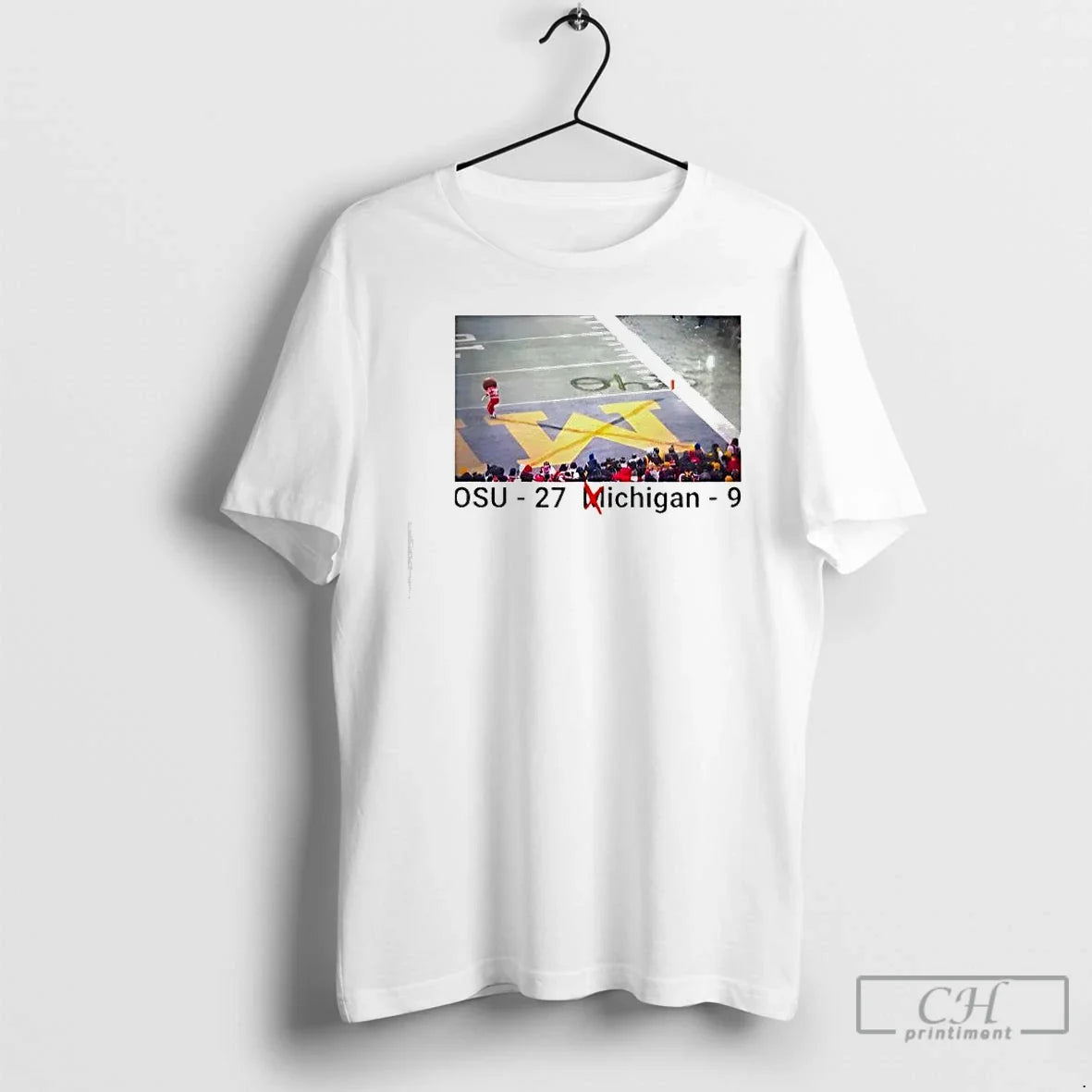 Classic Ohio 27 Vs Michigan 9 Score Rivalry Stadium - Adult & Kids T-Shirts, Sweatshirts & Hoodies apparel design preview 1