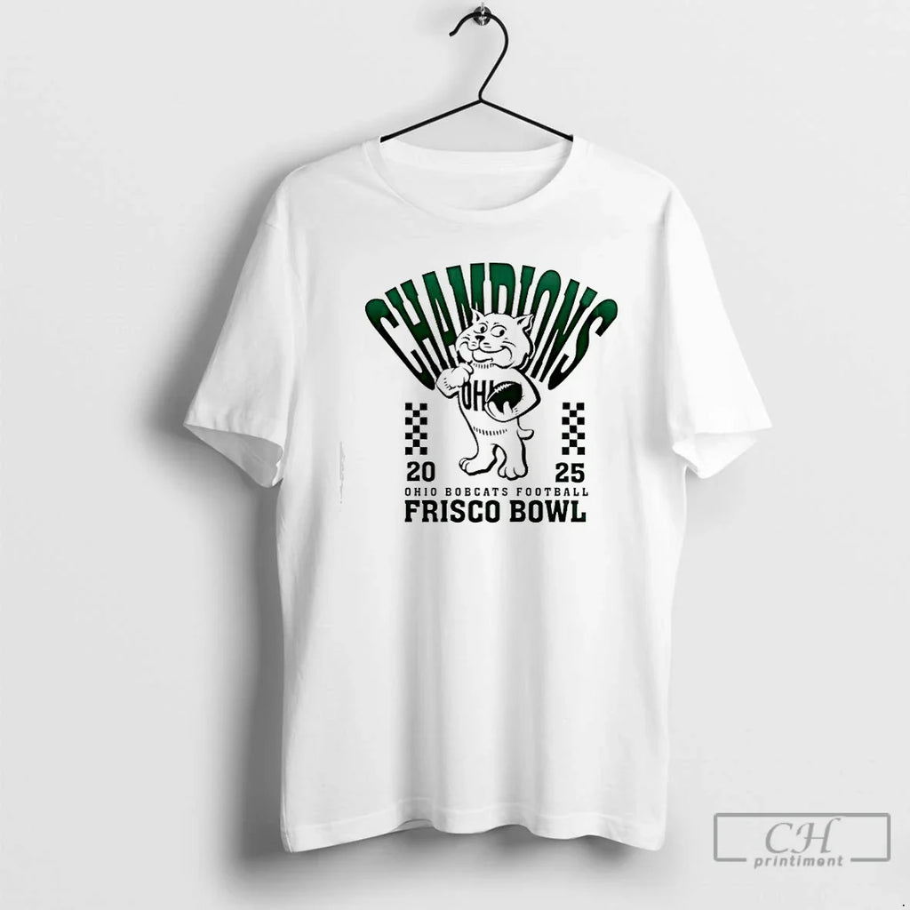 Classic Ohio Bobcats Football Frisco Bowl Champions - Adult & Kids T-Shirts, Sweatshirts & Hoodies apparel design preview 1