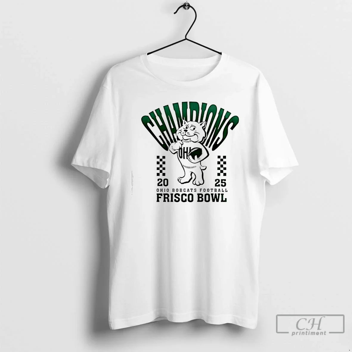 Classic Ohio Bobcats Football Frisco Bowl Champions - Adult & Kids T-Shirts, Sweatshirts & Hoodies apparel design preview 1