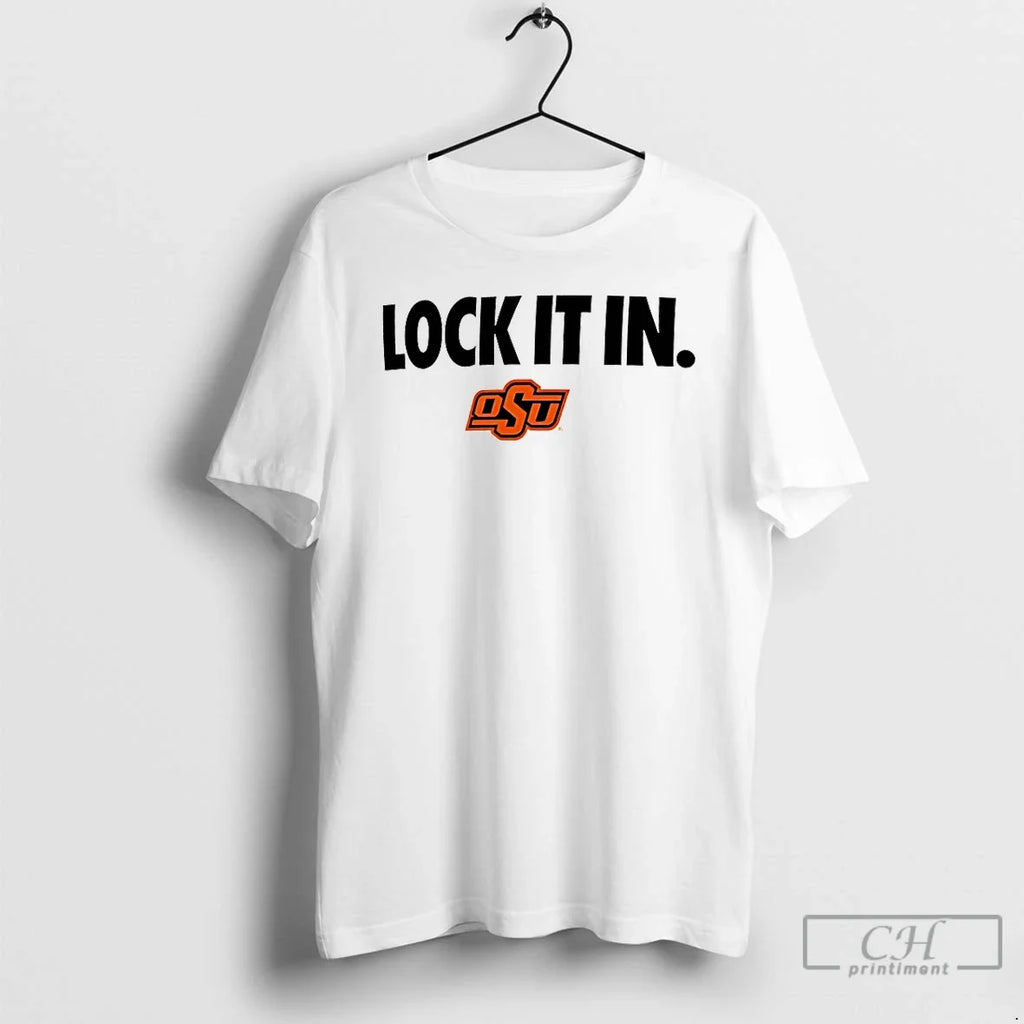 Classic Oklahoma State Cowboys Lock It In 2026 - Adult & Kids T-Shirts, Sweatshirts & Hoodies apparel design preview 1