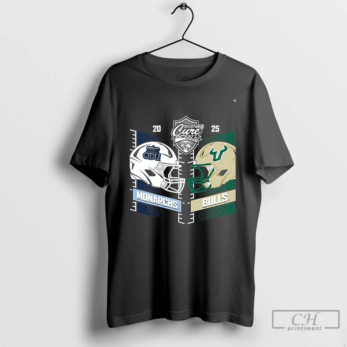 Classic Old Dominion Monarchs Vs South Florida Bulls - Adult & Kids T-Shirts, Sweatshirts & Hoodies apparel design preview 1