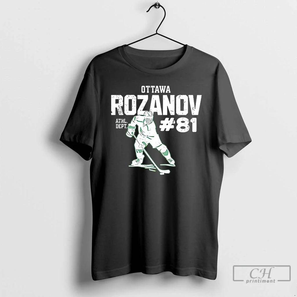 Classic Ottawa Rozanov 81 Hockey Ilya Grigoryevich - Adult & Kids T-Shirts, Sweatshirts & Hoodies apparel design preview 1