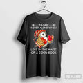 Classic Owl Are Never Alone When Lost Magic Good Book - Adult & Kids T-Shirts, Sweatshirts & Hoodies apparel design preview 1